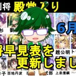 【放置少女副将特集】6月版みんなで作ろう視聴者参加型副将評価早見表！【デフ】