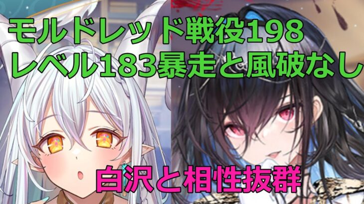 【放置少女】 モルドレッドで戦役198ステージ68秒を安定稼働_白沢との相性が抜群でバッファが減りました（暴走、風破なし）