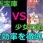 【放置少女】 星祈宝庫の元宝効率を少女の出会いと比較（結論は冒頭3分で簡単に）