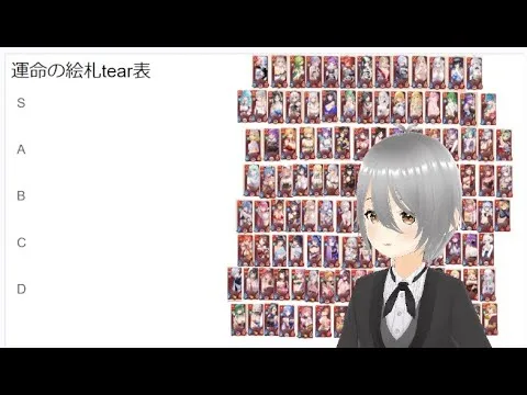 【放置少女】「運命の絵札」将札tier表を作ろうの会！もしかしたら他媒体になるかもの…