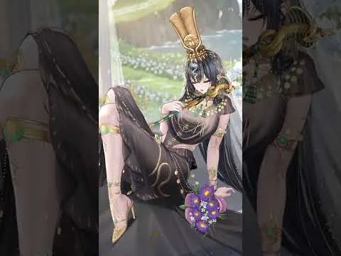 【放置少女】「輝ける女神の化身であっても、身の周りにはやはり星の光が必要不可欠。我らを見守る太陽神ラーのもとで、お互い、命の一部になるとしよう。ふふ、今日からね～」クレオパトラ7世  #shorts