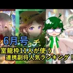 【放置少女副将特集】皇室龍枠11人が使う連携副将人気ランキング！！6月号【デフ】