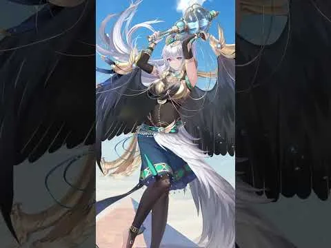 【放置少女】「旅人にもっと水をあげないと——やぁっ！！もしかして、我の顔を…見ちゃった？こ、このような身体接触は……！誰にも…見られていないよね」『神聖なる翼』アモン#楠木ともり#shorts