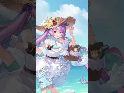 【放置少女】「もうお昼の時間だよ！ご主人様〜！え？リスちゃんも一緒に食べたいの？ここだよ！ご主人様〜！えっ？やぁ！意地悪な風だね…」『夏の晴空』貂蝉#汐入あすか #shorts