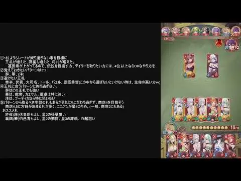 【放置少女】「運命の絵札」感想戦250905ニニアン星4でレオニダス専用パターンか！？