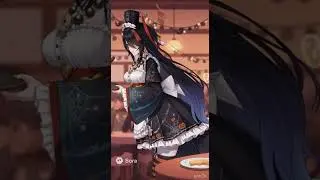 放置少女 閻羅王ちゃん  人間界での死人が減ったのでハロウィンカフェのバイト中〜#Love放置少女#放置少女ファンアート