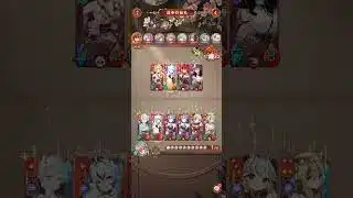 【放置少女】[運命の絵札] 楊貴妃、華編成でやってみた！！