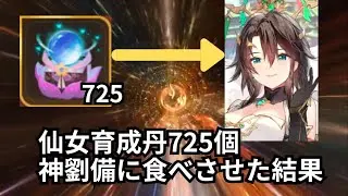 【ガチ育成】神劉備を仙女育成丹725個使って育成してみた！放置少女