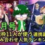 【放置少女副将特集】皇室龍枠11人が使う連携副将組み合わせ人気ランキング！！3月号【デフ】