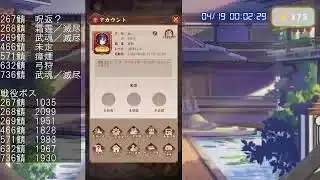 【放置少女】運命の絵札・副将育成など（4月18日）