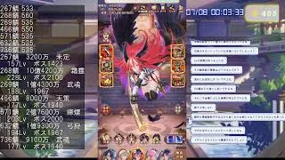 【放置少女】幻趙公明育成・サブアカボス挑戦など（7月7日）
